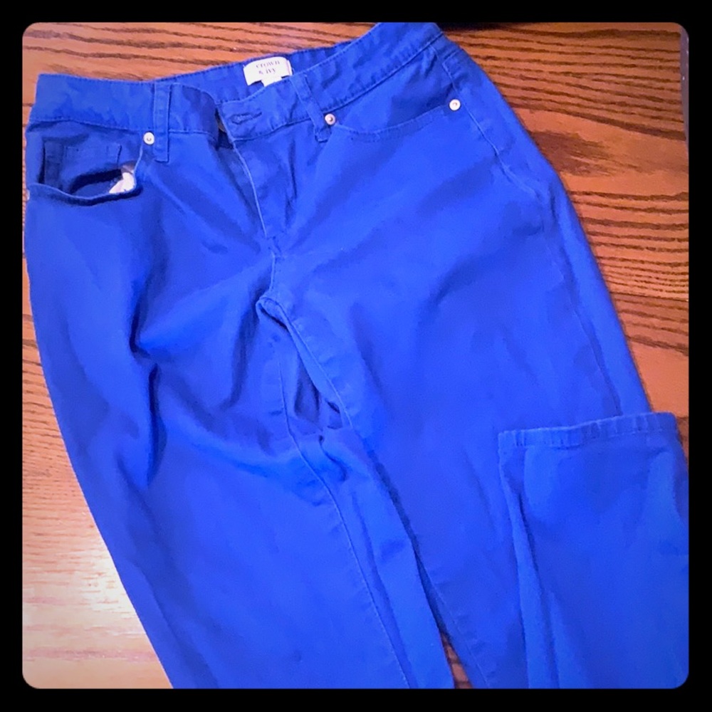 Crown&ivy royal blue pants/jeans
